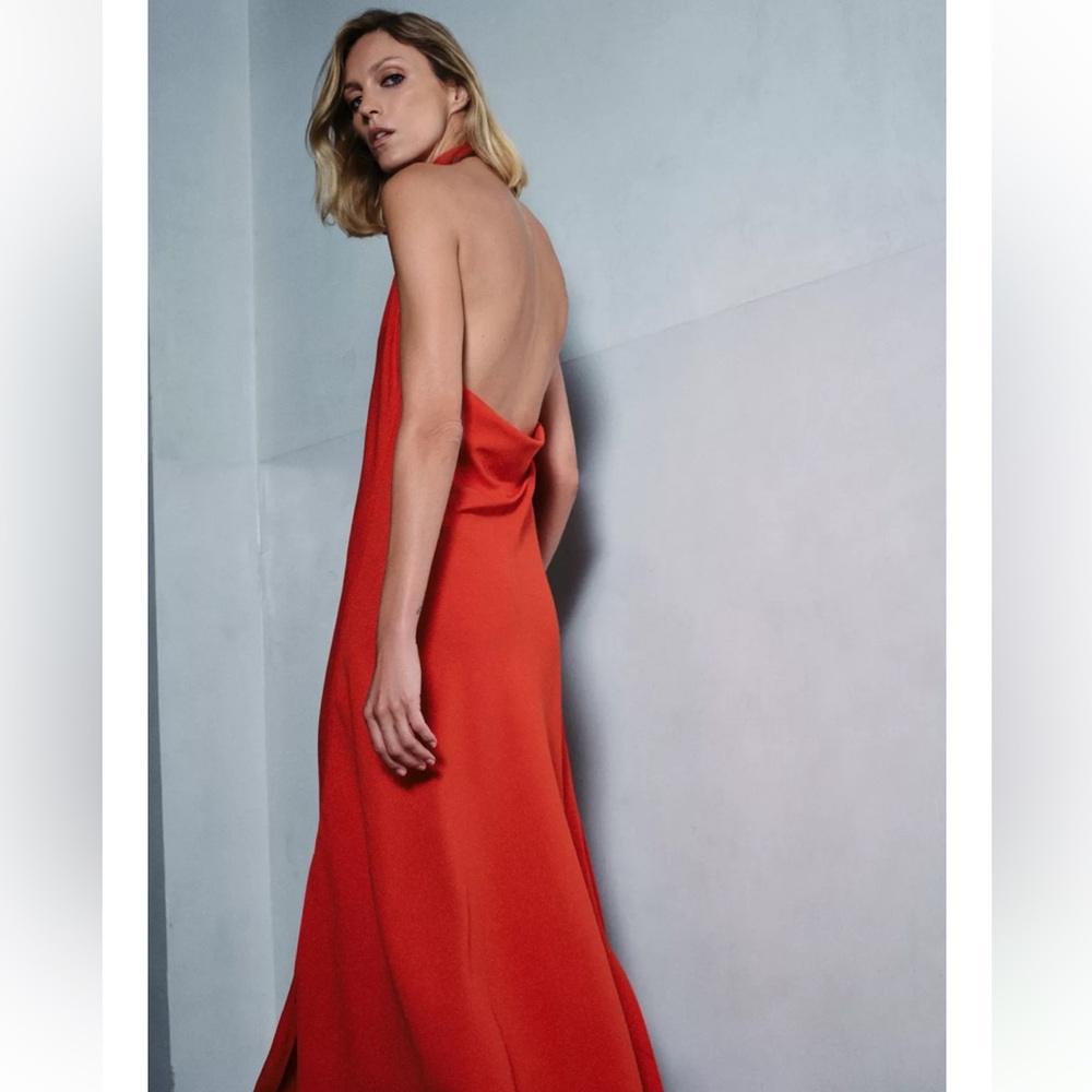 NWT - ZARA COLLECTION HALTER MAXI DRESS